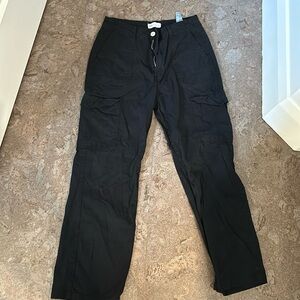 Zara black cargo pants. Size 8, worn once